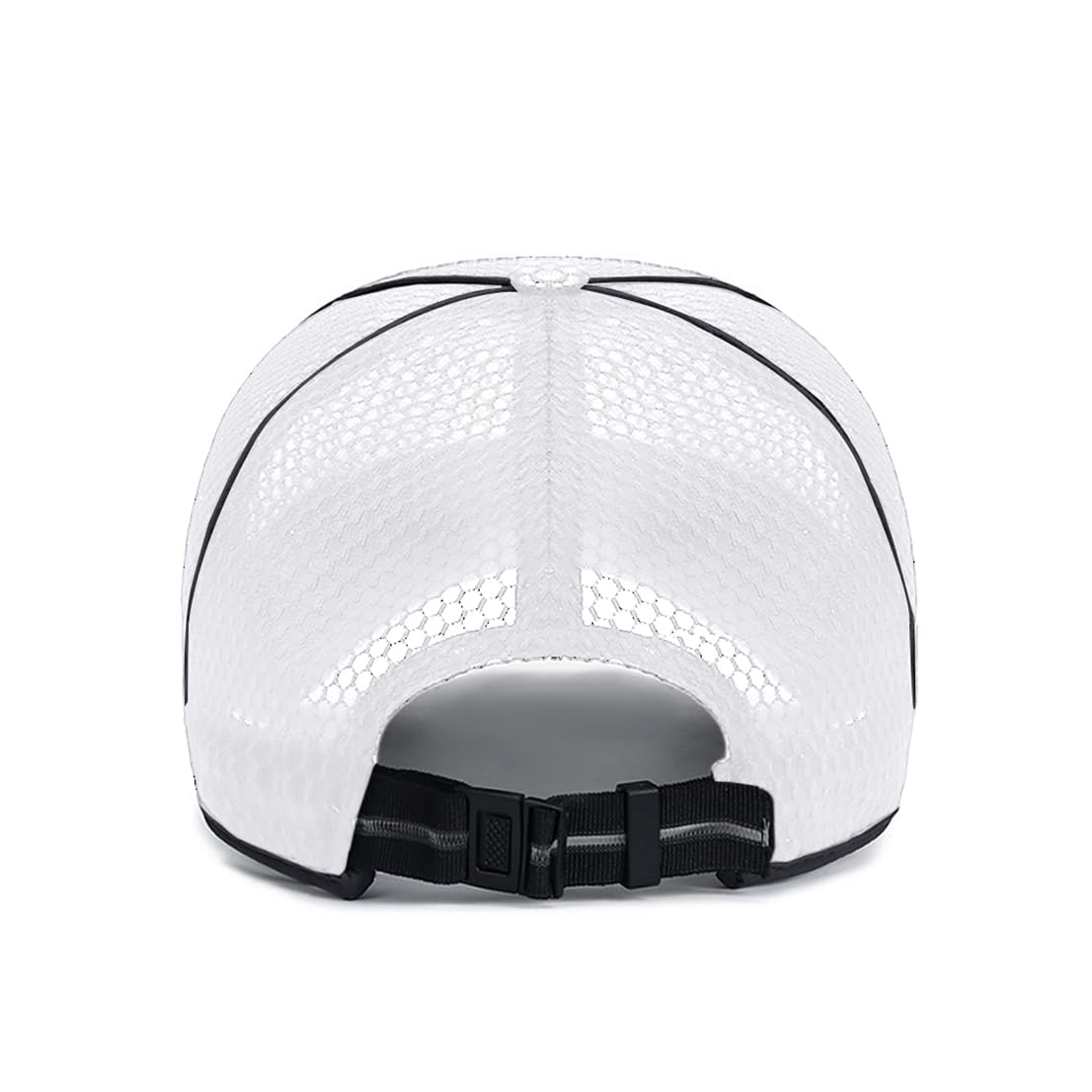 FASHIXD Mesh Baseball Cap for Men Women Summer Running Sports Hat Breathable Quick Dry Trucker Hats (Sport-White)