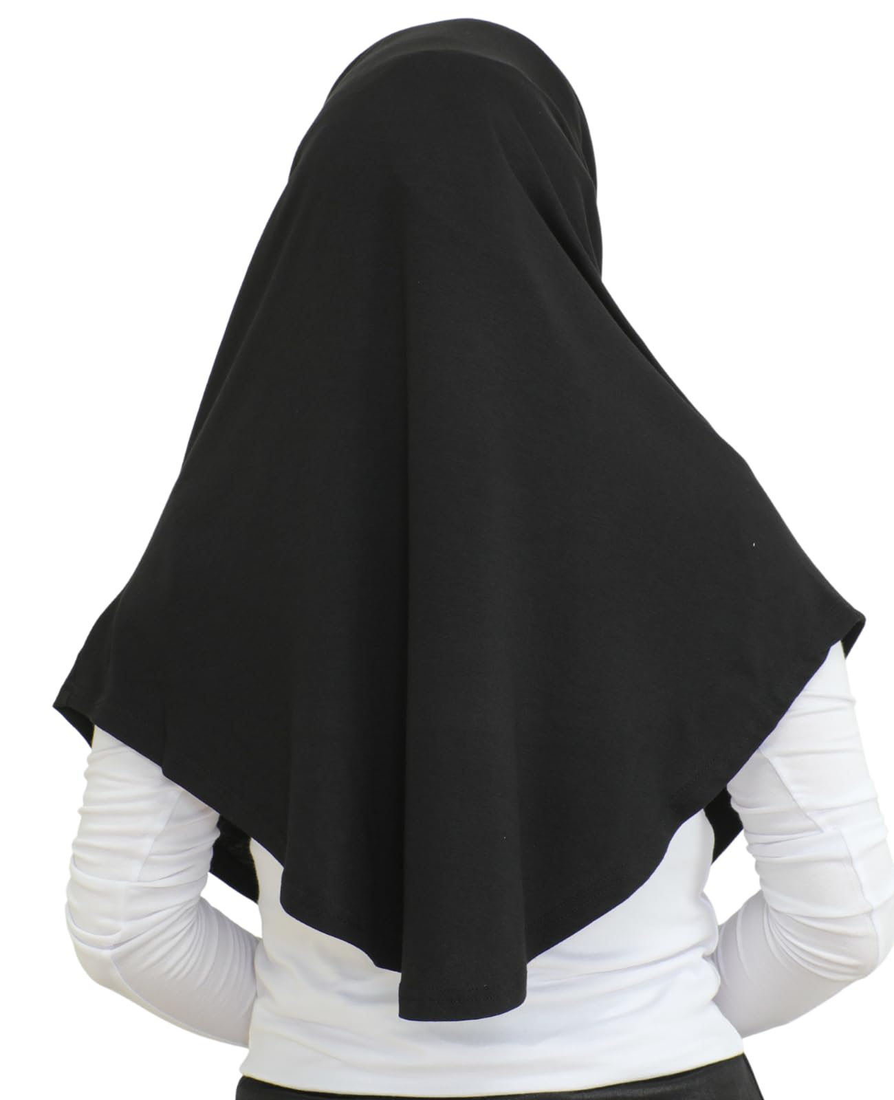 Prien Ready To Wear Hijab For Women, Instant Turban, Soft Muslim Scarf For Prayer, Long Hijabs, Islamic Clothes, Jersey Abaya (Black)