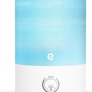 Esemoil Humidifiers for Bedroom, 2.5L Cool Mist Ultrasonic Air Humidifier with Top Fill & Quiet, 360° Nozzle, BPA Free, 25 Hour Diffuser with 8 Color Light & Auto Shut-off for Home Baby Nursery Plants