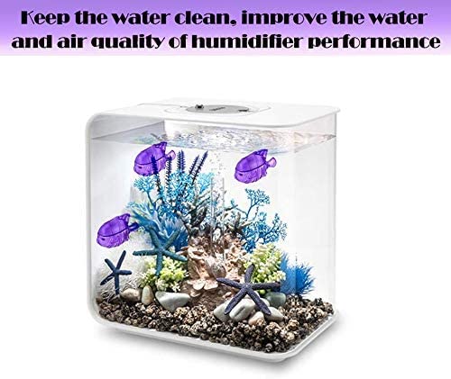 FITORCH 10PCS Universal Humidifier Tank Cleaner, Warm & Cool Mist Humidifiers, Fish Tank，Compatible with Drop, Droplet, Adorable, 1.75" x2.55" (Purple)