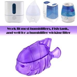 FITORCH 10PCS Universal Humidifier Tank Cleaner, Warm & Cool Mist Humidifiers, Fish Tank，Compatible with Drop, Droplet, Adorable, 1.75" x2.55" (Purple)