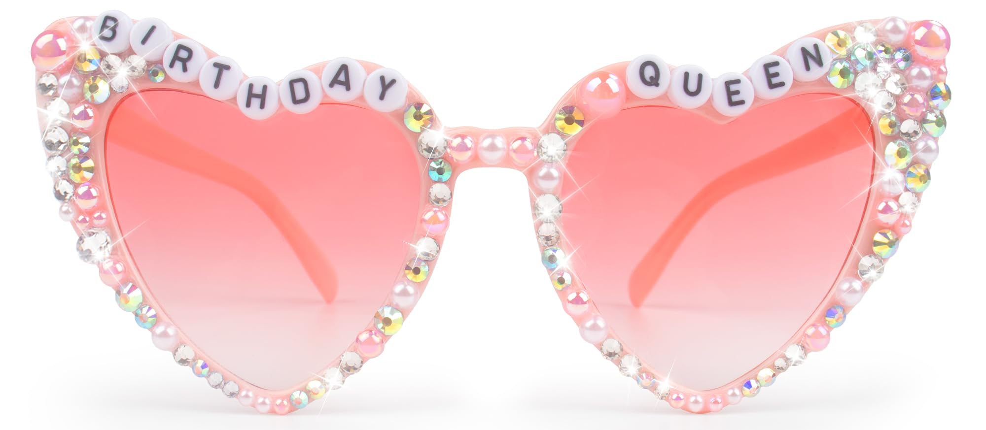 Birthday Glasses for Women- 'Birthday Queen' Birthday Sunglasses for Happy Birthday Party Gifts Accessories Party Favors (Pink)