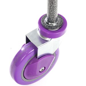 CHAMIN 1.5BU Chrome Coated CART for House and Commercial (Lavender Color) (Powder Coating, 1.5 Bushel)