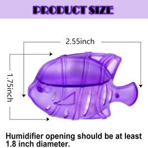 FITORCH 10PCS Universal Humidifier Tank Cleaner, Warm & Cool Mist Humidifiers, Fish Tank，Compatible with Drop, Droplet, Adorable, 1.75" x2.55" (Purple)