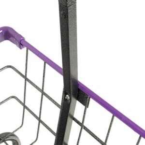 CHAMIN 1.5BU Chrome Coated CART for House and Commercial (Lavender Color) (Powder Coating, 1.5 Bushel)