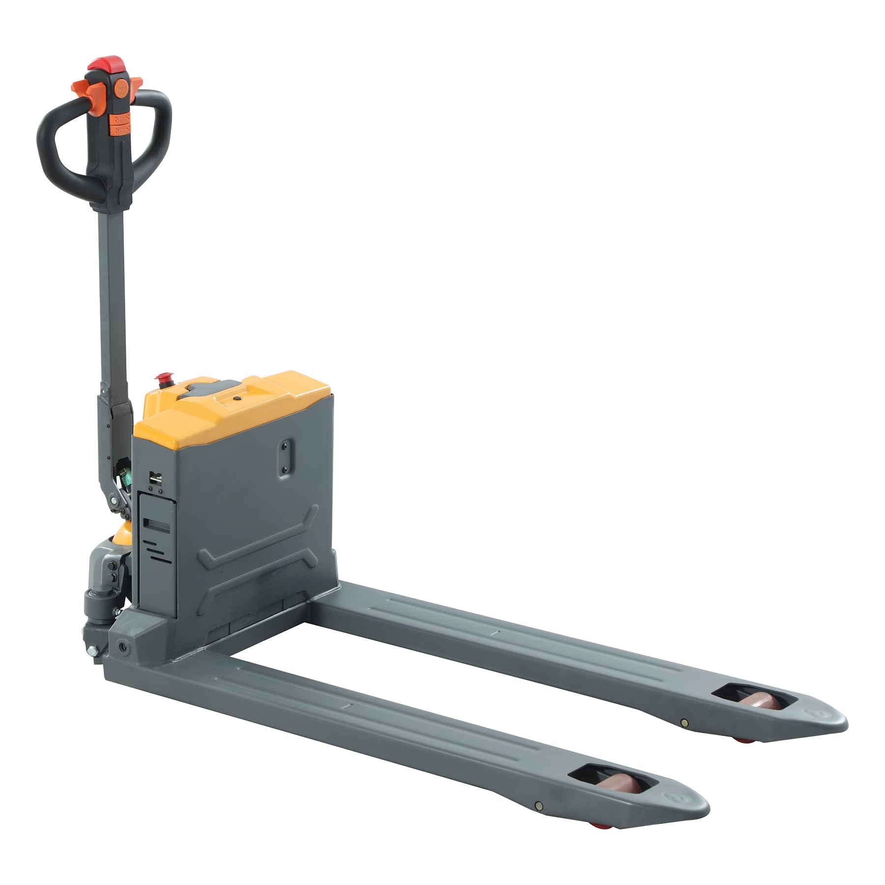 T Tory Carrier 2 Pieces Electric Pallet Jack Truck 3300lbs Capacity Lithium Electric Pallet Trucks 48" x27" Forks Li-on Battery Lift for Narrow Spaces