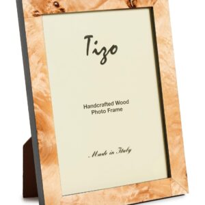 Tizo Design Women's 5x7 Wood Frame, Natural Burl, Brown, Tan, One Size