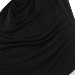 Prien Ready To Wear Hijab For Women, Instant Turban, Soft Muslim Scarf For Prayer, Long Hijabs, Islamic Clothes, Jersey Abaya (Black)