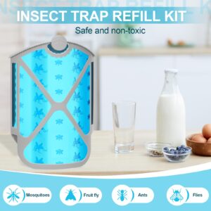 INRAGEO Insect Trap Refill Kit, Compatible with ZEVO Plug-in Light M364 and Max, Replacement 100% Fit(4Pcs)