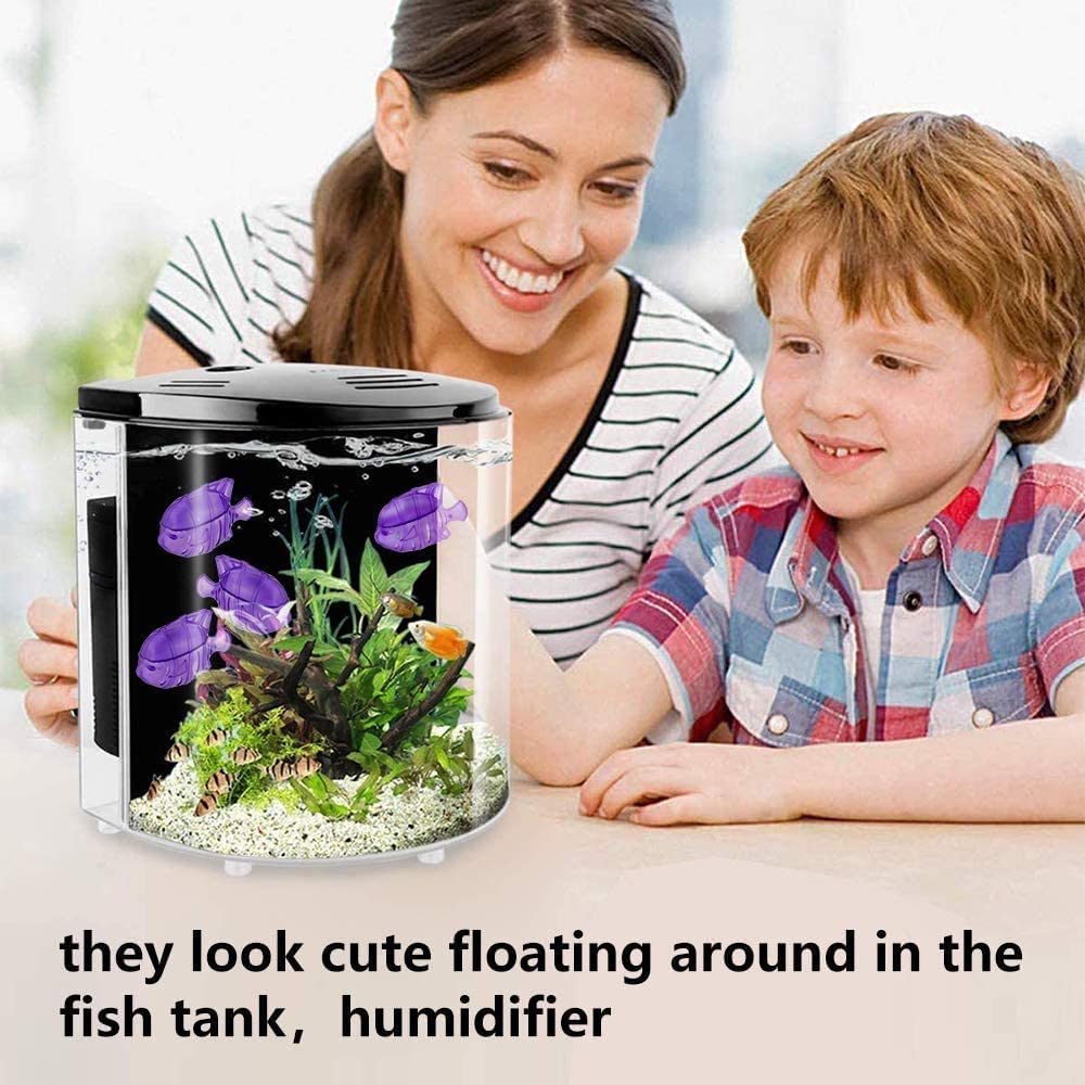 FITORCH 10PCS Universal Humidifier Tank Cleaner, Warm & Cool Mist Humidifiers, Fish Tank，Compatible with Drop, Droplet, Adorable, 1.75" x2.55" (Purple)