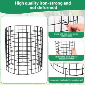 Keten 5 Pack Plant Protector from Animals, 15pcs Metal Mesh to Keep Animals Out, 13.7'' Dia x 13.7'' H Plant Cages, Garden Protection Bunny Barricades from Chicken Squirrels for Flowers & Vegetables