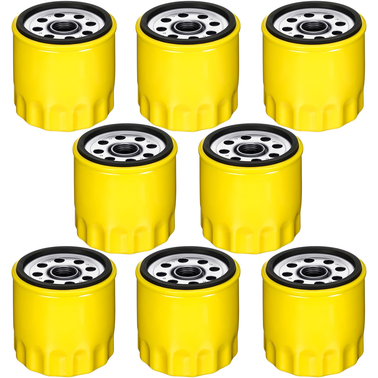 Therwen 8 Pcs 52 050 02 Oil Filter Extra Capacity Oil Filter Compatible with Kohler Engine Lawn Mower CH11-CH25 CV11-CV22 M18 M20 SV715 SV725 SV735 52 050 02 5205002S 52 050 02-S1