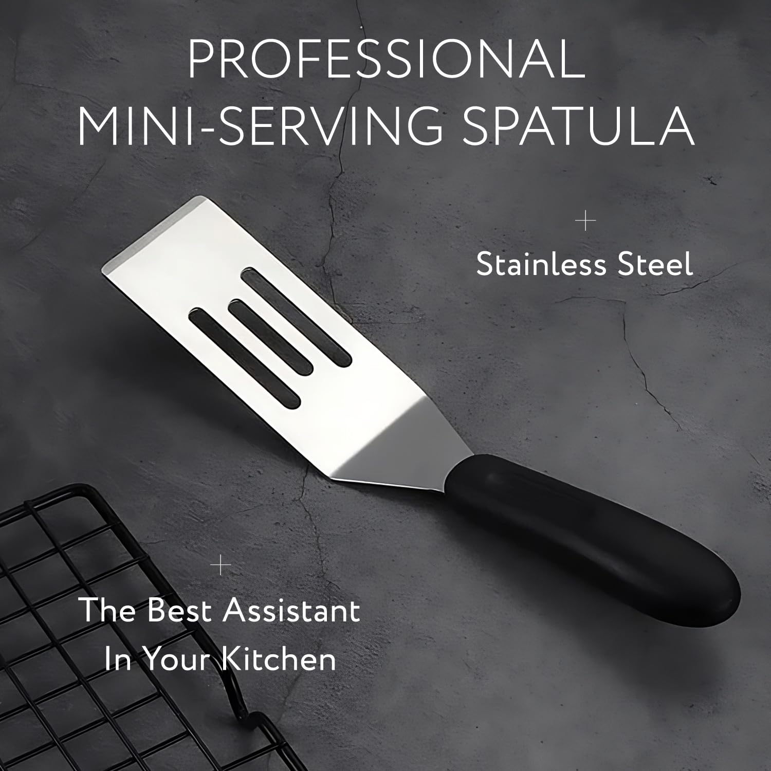 Mini Spatula | Stainless Steel Small Spatula For Kitchen Use | Metal Spatula For Cooking Brownie, Cookie, Lasagna and More | Pie Server Spatula | Cake & Pancakes Serving Spatulas