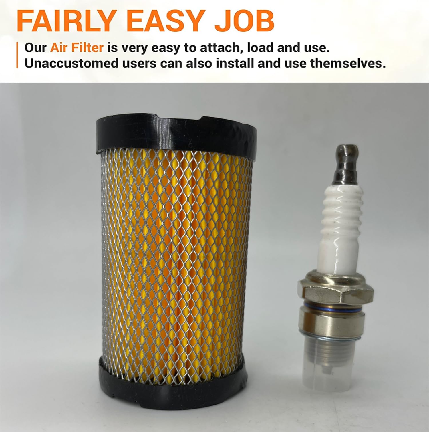 35066 Air Filter with Spark Plug Replace For Tecumseh ECV100 LEV90 LEV100 LEV115 OVRM60 TC300, ECV, LEV115, ECV120, H30, 35 & TVS