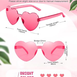 Chicpop 80Pairs Heart Sunglasses for Women Red Heart Shaped Sunglasses Heart Glasses Party Glasses Bulk Accessories for Adult Party Favors