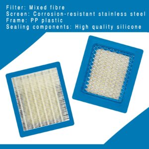 DemJamr 5 Pack 491588S Air Filter Replace for BS 491588 399959 4942245 4915885,Toro 20332, Craftsman 3364 Air Cleaner, Compatible with BS 4101 5043 5043A 5043D 5043H 5043K Engines