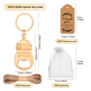 50 Baby Bottle Opener Baby Shower Gifts for Returning Guests Wedding Party Souvenirs Children's Birthday Party Gifts