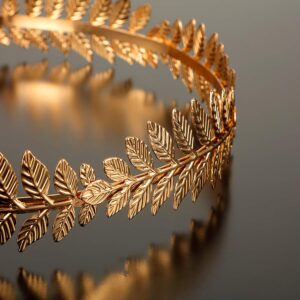 meekoo 6 Pcs Roman Laurel Wreath Gold Crown Leaf Headband Greek Goddess Headpiece for Women Men Party Wedding Accessories