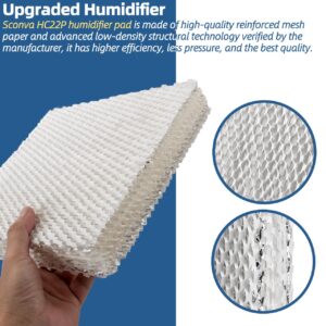 Sconva HC22P Humidifier Filter Pad Replacement Filter Wicks Compatible with Honeywell HE100, HE150, HE220, HE225 HE240, & Aprilaire 110 220 550 (Pack of 2)