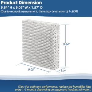 Sconva HC22P Humidifier Filter Pad Replacement Filter Wicks Compatible with Honeywell HE100, HE150, HE220, HE225 HE240, & Aprilaire 110 220 550 (Pack of 2)