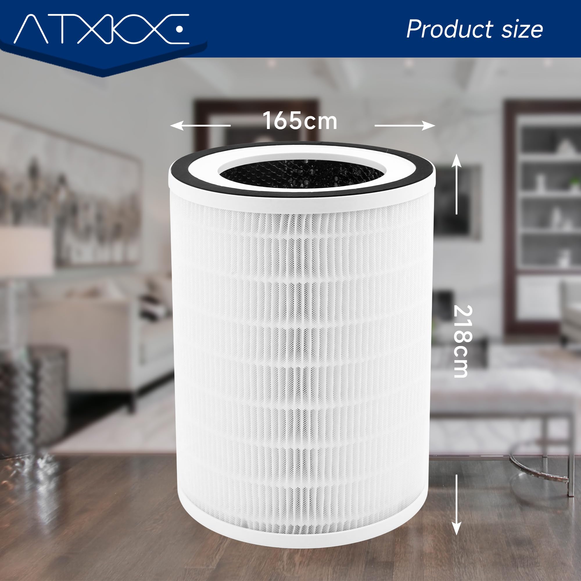 ATXKXE kilo air purifier filter replacement Compatible with Afloia Air Purifier KILO and KILO PRO, Air Purifier Filter, 2 Packs