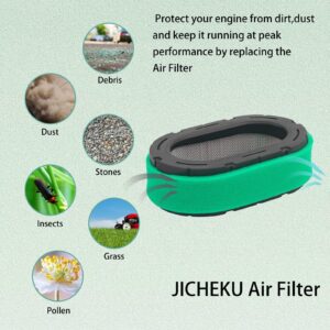 JICHEKU 32 083 09-S Air Filter Fit for Kohler KT610 KT620 KT715 KT725 KT730 KT735 KT740 KT745 19HP-26HP Engine MTD Lawn Mower 32 083 09 32 883 09-S1 (2 PCS)