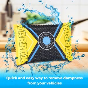 Zarpax 4.4 oz/125g Rechargeable Desiccant Packs Dehumidifier Bag - 6 Pack - Moisture Absorbers For Safes, Car, Bathroom, Storage - Moisture Remover Eliminates Humidity - Reusable Desiccant Bags