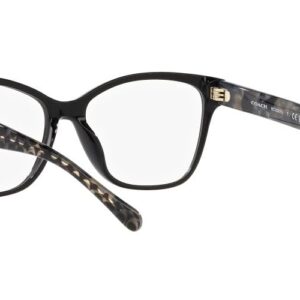 Coach HC6207U Universal Fit Prescription Eyewear Frames, Black/Demo Lens, 54 mm