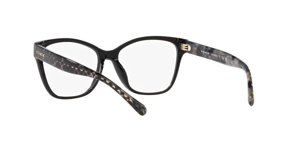 Coach HC6207U Universal Fit Prescription Eyewear Frames, Black/Demo Lens, 54 mm