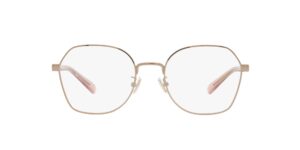 coach hc5155 prescription eyewear frames, shiny rose gold/demo lens, 54 mm