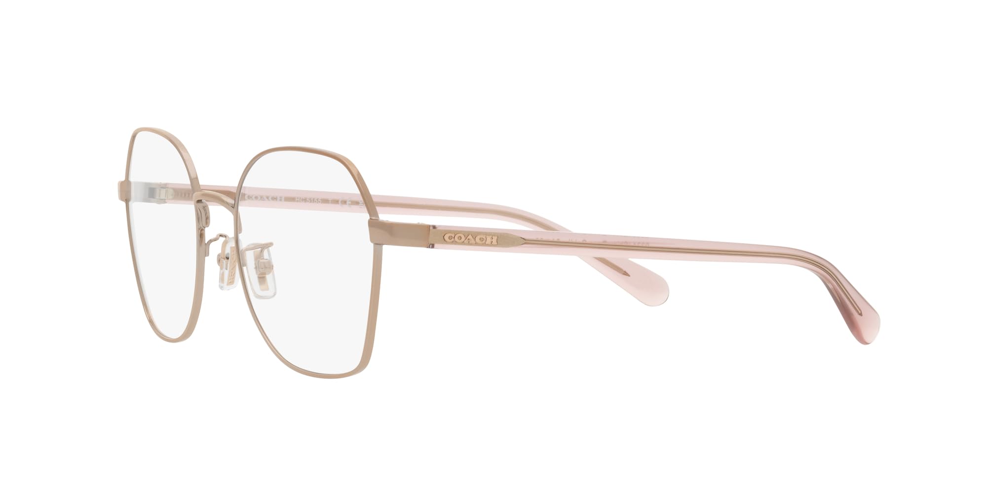 Coach HC5155 Prescription Eyewear Frames, Shiny Rose Gold/Demo Lens, 54 mm