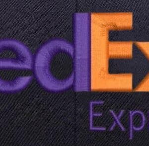 ALLNTRENDS Flat Bill FedEx Express Hat Embroidered Snapback Adjustable Cap (Express, Purple Orange)