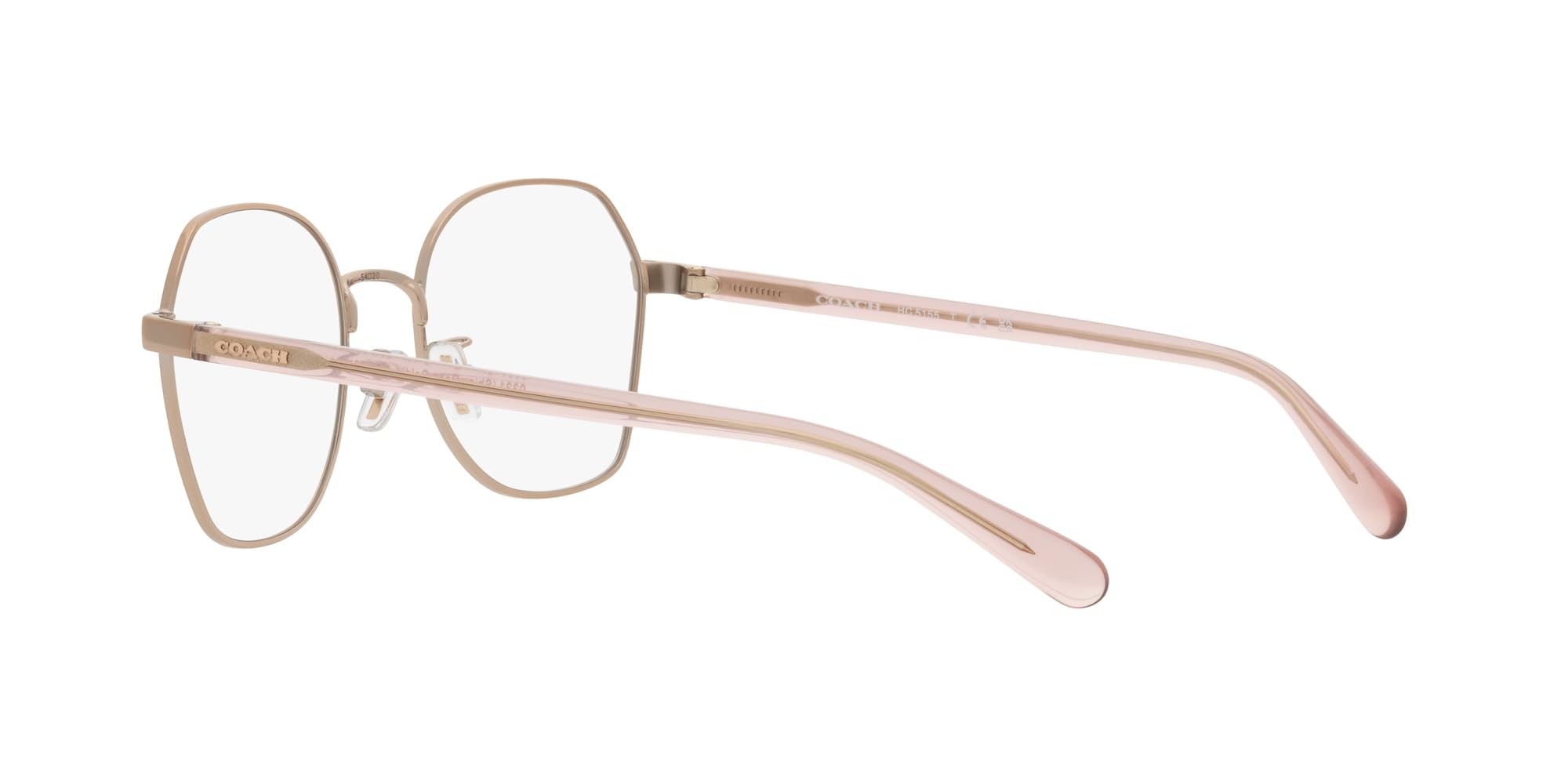 Coach HC5155 Prescription Eyewear Frames, Shiny Rose Gold/Demo Lens, 54 mm