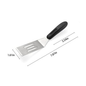 Mini Spatula,Small Spatula for Kitchen Use,Metal Spatula for Cooking,Small Metal Spatula for Cast Iron Skillet, Ideal for Steaks,Brownies, Eggs,or Cookie etc. (1)