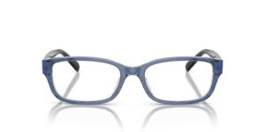 coach hc6221u universal fit prescription eyewear frames, transparent blue/demo lens, 52 mm