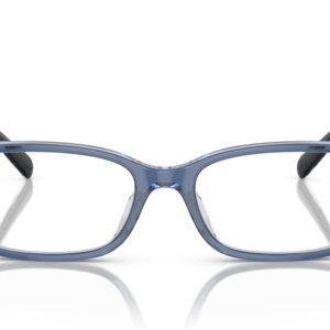 Coach HC6221U Universal Fit Prescription Eyewear Frames, Transparent Blue/Demo Lens, 52 mm