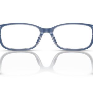 Coach HC6221U Universal Fit Prescription Eyewear Frames, Transparent Blue/Demo Lens, 52 mm