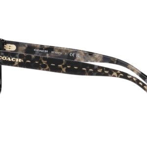 Coach HC6207U Universal Fit Prescription Eyewear Frames, Black/Demo Lens, 54 mm