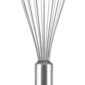 OYV 18/10 Stainless Steel Whisk, Ergonomic Handle, Dishwasher Safe Metal Whisk, Professional Whisk for Kitchen Cooking, Perfect for Blending, Whisking, Baking, and Beating, 10-Inch Wire Whisk