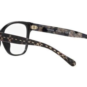 Coach HC6207U Universal Fit Prescription Eyewear Frames, Black/Demo Lens, 54 mm