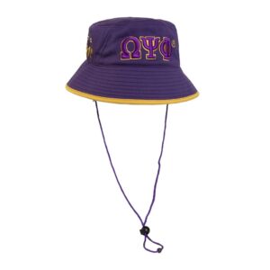 omega psi phi floppy bucket hat multicolor