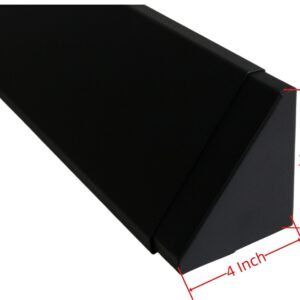 Americangaslogs Black Adjustable Fireplace Hood for 28 to 48" Harmony Burners Fireplace Hood Heat Shield