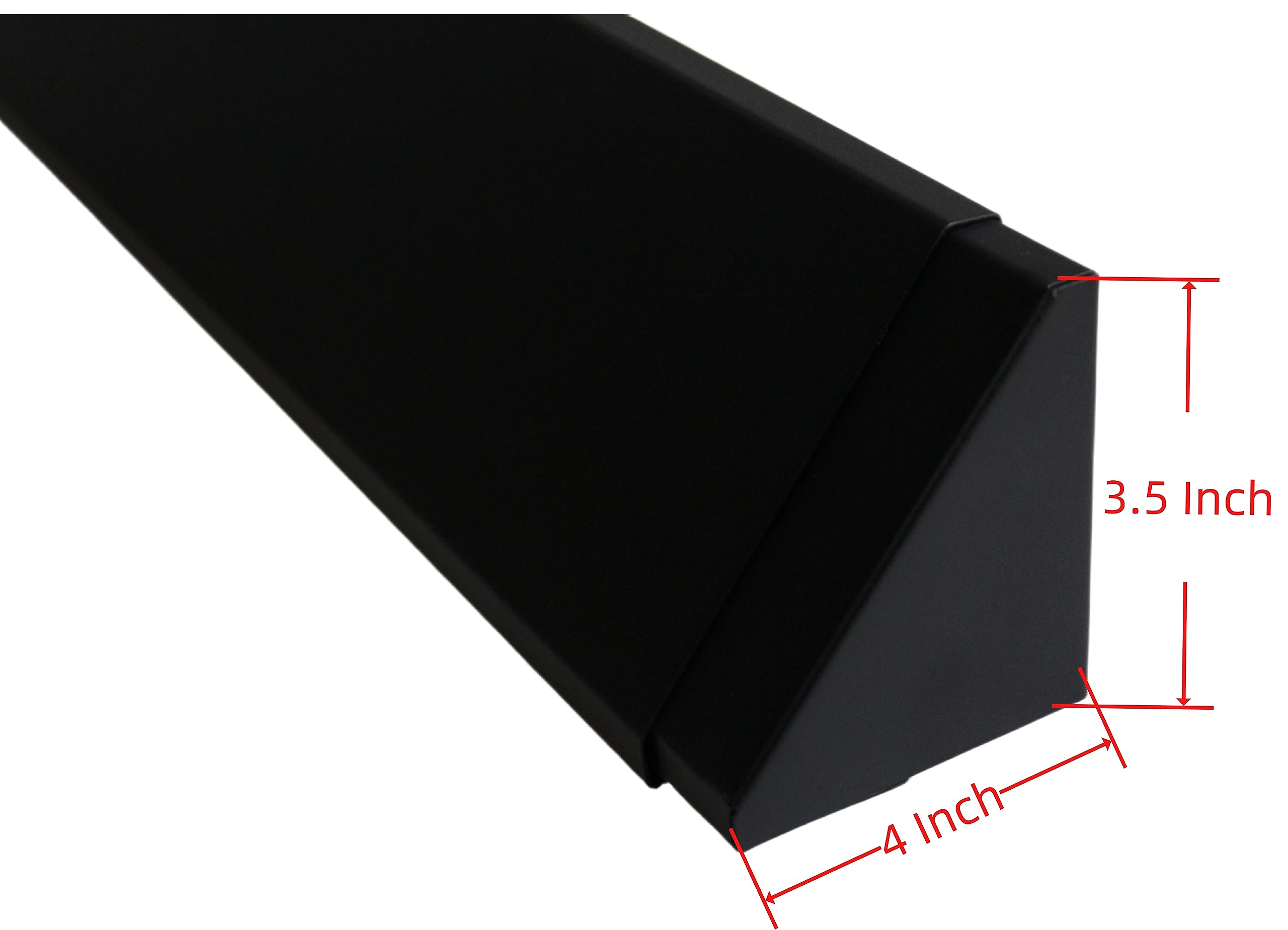 Americangaslogs Black Adjustable Fireplace Hood for 28 to 48" Harmony Burners Fireplace Hood Heat Shield