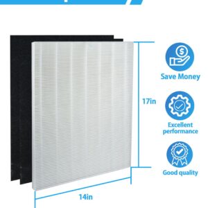 BBT BAMBOOST D480 True HEPA Replacement Filter D4 Compatible with Winix D480 Air Purifier, 1 True HEPA and 2 Activated Carbon Filters, Item Number 1712-0100-00