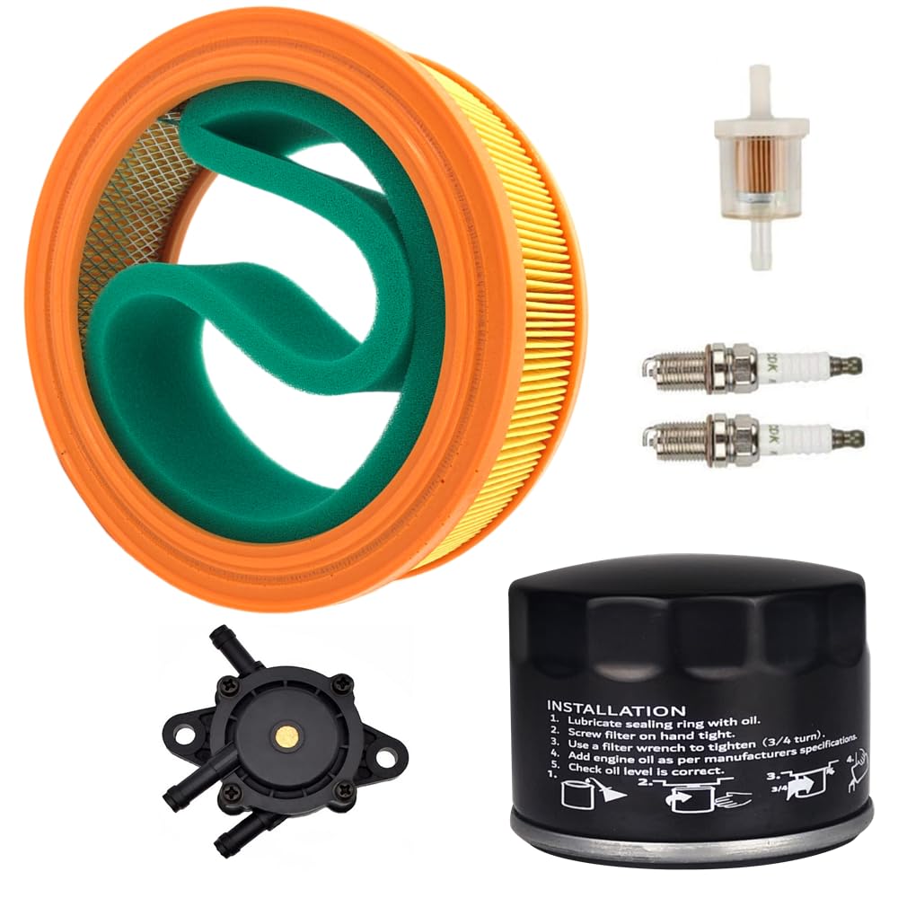 Gewxgzo 394018 Air Fil-ter Fuel Pump Tune Up Kit Replace B&S 392642 394018S 4135 5050B JD LG394018 Vanguard V-Twin 14-18HP Engine