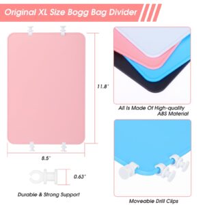 Raymall 2pcs Divider Tray for Bogg Bag, ABS Plastic Beach Bag Divider Tray For Bogg Tote Bags, Divides For Bogg Bag Accessories Inserts Compatible with Original XL Size Bogg Bag Divider Tray (Pink)