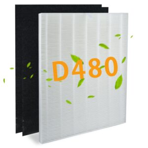 bbt bamboost d480 true hepa replacement filter d4 compatible with winix d480 air purifier, 1 true hepa and 2 activated carbon filters, item number 1712-0100-00