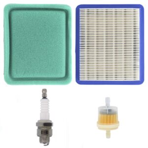 aulavik 491588 491588s 399959 air filter + pre filter spark plug for b&s 625e 675ex 725ex 625-675 series and quantum 3.5-6.75 gross hp push mower