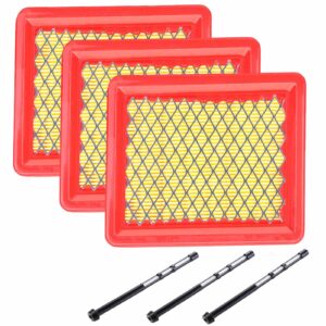 HEYZLASS 3Pack 951-15245 Air Filter with Fuel Filter 951-12296 Compatible with Cub Cadet 159cc 196cc Engine Lawn Mower for 751-15245 Air Filter