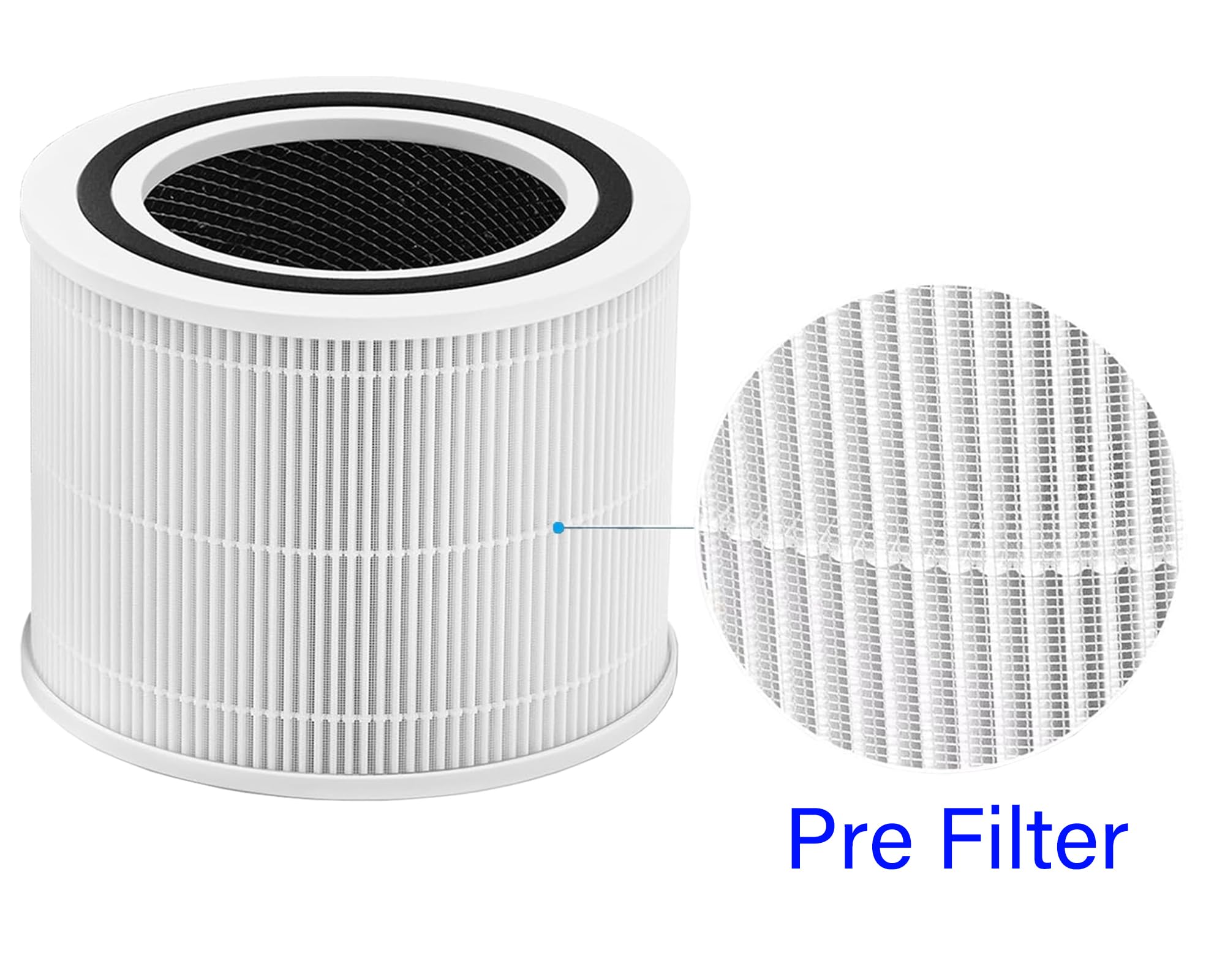 True HEPA Replacement Filter Compatible with 240 Air Purifier, 2 Pack HEPA 14 Filter with High-efficiency Carbon filter and Pre Filter